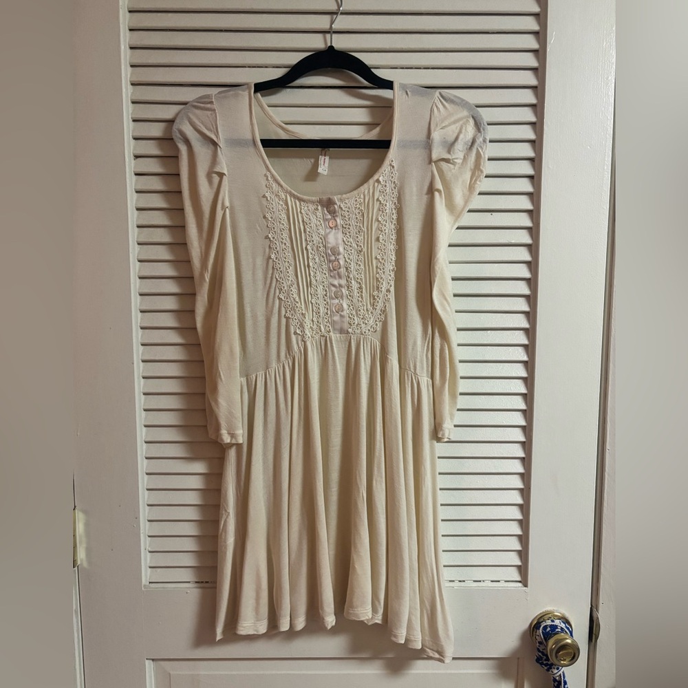 Free People Quarter Sleeve Blouse size L